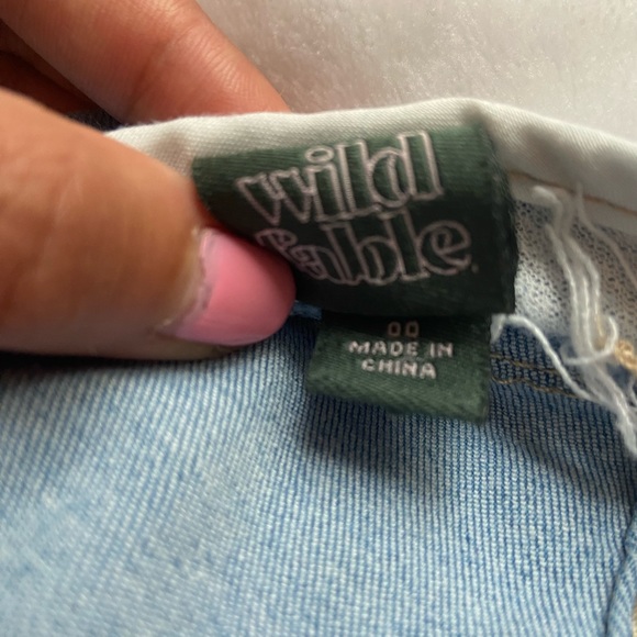 Light Blue Wild Fable Jean Mini Skirt - Picture 4 of 5